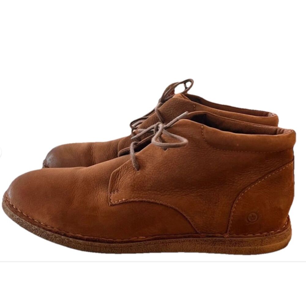 Born Brown Suede Chukka Desert Boots Mens 13M Lace Up Leather Comfort Casual